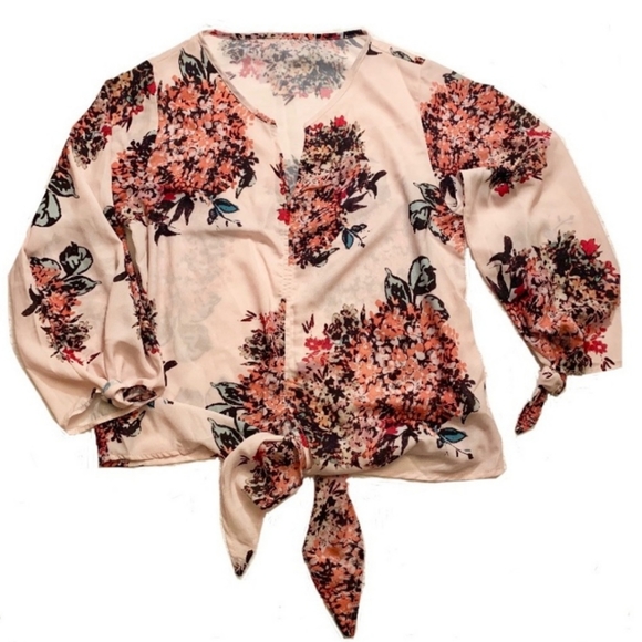 Tops - ⚜️Hydrangea Chiffon Blouse